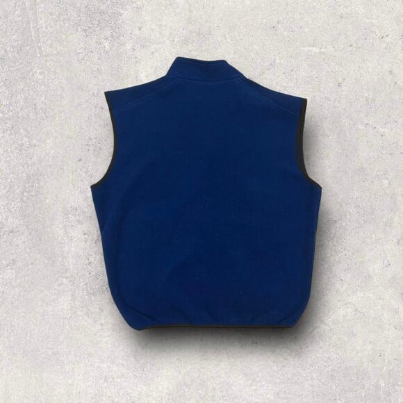 ★ The North Face Blue Fleece Zip-Up Vest w/ Embroidered Logo ★ - Picture 3 of 6